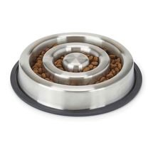 MPP Stainless Steel Heavy Duty Slow Feeder Dog Bowls Anti Slip Choose The Size ( - $32.20+