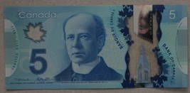   Banknote - 2013 Canada $5 Five Dollar Polymer, P106c, UNC - $8.50