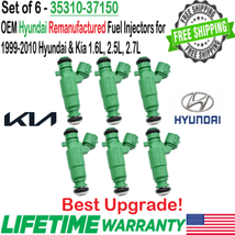 6Sets OEM Bosch Best Upgrade Fuel Injectors for 2001-06 Hyundai Santa Fe 2.7L V6 - £126.53 GBP