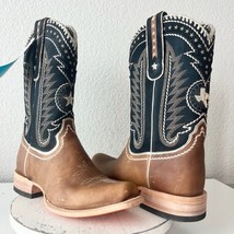 Lane RODEO HOUSTON Mens Cowboy Boots Size 12.5B Brown Leather Western Bl... - $292.05
