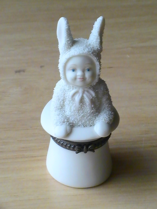 Dept. 56 2001 Snowbunnies “Abracadabra” Trinket Box  - $20.00