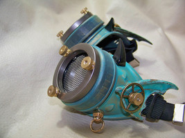 Steampunk Engineer Brass Patina Goggles- Demon Spawn - £44.75 GBP