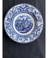 antique porcelain wallplate societe ceramique maestricht holland scene n... - £61.99 GBP