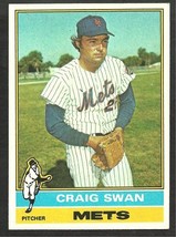  1976 Topps Baseball Card # 494 New York Mets Craig Swan ex - £0.39 GBP