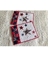 Quilted Independence Day placemats, Set of 6, 4th of July table topper, ... - $184.71 CAD