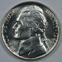 1944 D Jefferson uncirculated silver nickel BU  - $23.00