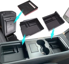 Center Console Organizer Tray Hidden Cubby Drawer Storage Box ABS Material For T - £34.65 GBP