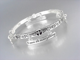 Inspirational Scripture Philippians 4:13 I Can Do Everything Charms Bracelet - $9.40