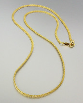 18 kt Gold Plated 18 Inch Weave Chain Necklace - $10.34