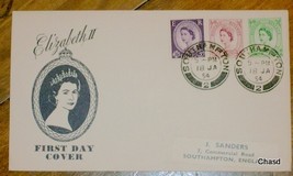 Elizabeth II First Day Cover 1954 Southampton Postmark - $15.00