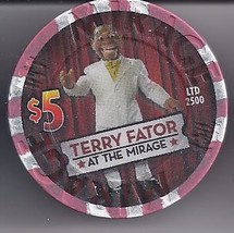 TERRY FATOR&#39;s JULIUS Las Vegas Mirage $5 Casino Chip - $19.95