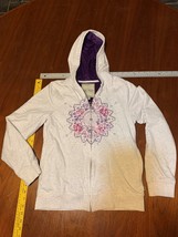 Hoodie Sweatshirt Lucky Brand Girls Large 14/16 Microfiber Lined - £7.83 GBP