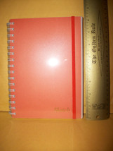 Craft Gift Sketch Book Paper Wirebound Draw Write Journal Orange Plastic Cover - £15.17 GBP