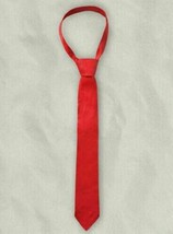 Red Neck Tie  For Men&#39;s Handmade Soft Lambskin Leather Decent Collection - £29.28 GBP