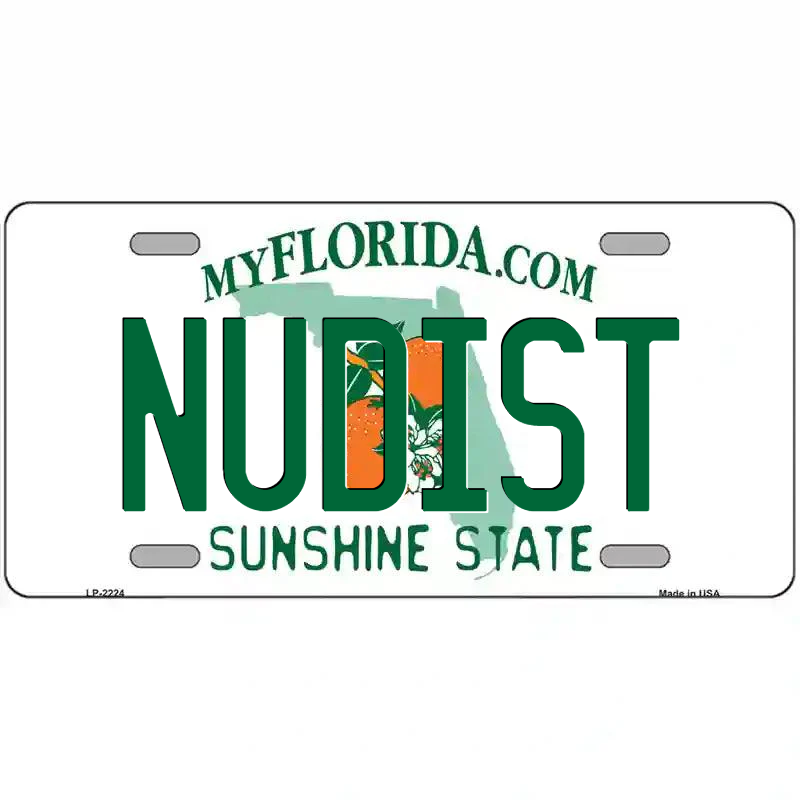 Nudist Florida Metal Sign - $15.50