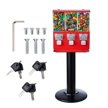 VEVOR Gumball Machine with Stand Vending Coin Bank Vintage Candy Dispenser Red - £209.78 GBP