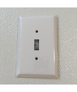 (3) TayMac ~ Jumbo Metal Smooth White Single Toggle Switch Wall Plates ~... - $9.67