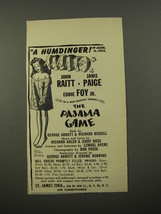 1954 The Pajama Game Play Ad - A Humdinger! - £14.57 GBP