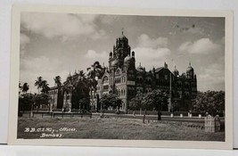 India Vintage Head Office of B.B.C &amp; C.I. Railway Bombay Photo Postcard H10 - £10.16 GBP