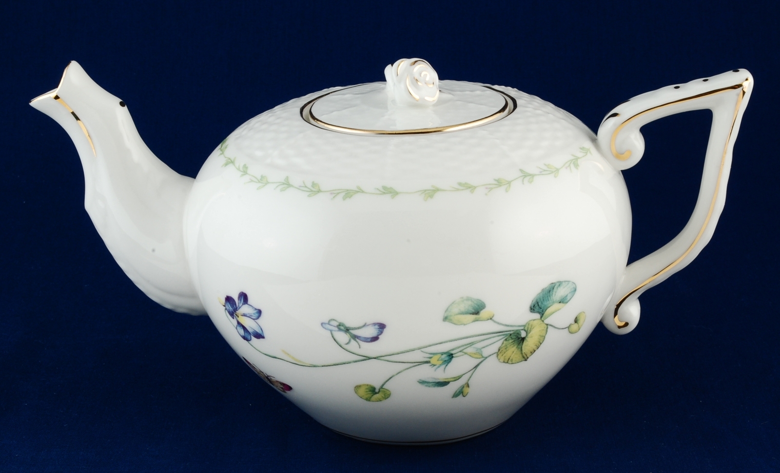 Gracie Caroline's Wild Floral China Teapot 4-Cup Capacity Excellent Item image 2