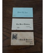 Late 1800s Calling Cards Colebrook Stewartstown NH - AYER, TEWKSBURY SAW... - $13.99