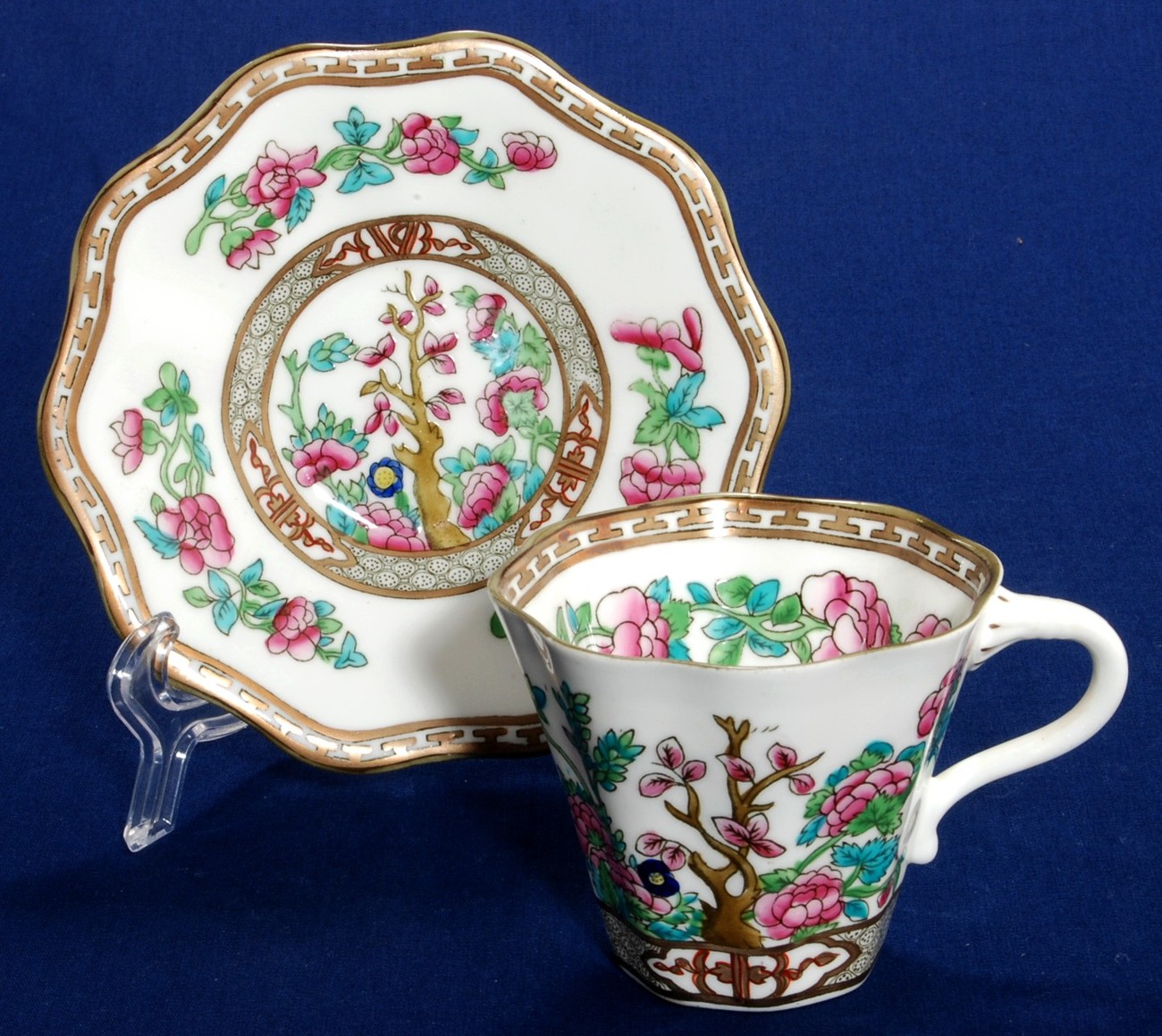 Coalport Indian Tree Cup & Saucer Scalloped Edge Item image 2