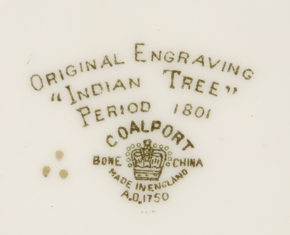 Coalport Indian Tree Cup & Saucer Scalloped Edge Item image 5