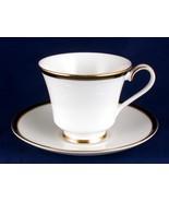 Minton Saturn Black Footed Cup &amp; Saucer Fine Bone China Mint - £11.01 GBP