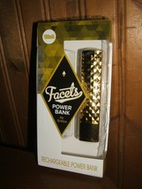 Facets Golden Rechargeable Power Bank by: DiVice (New) - £4.30 GBP