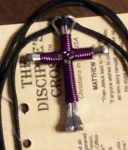 Buy 1 get 1 free Amethyst Disciples Cross handcrafted necklace,brand new - £7.65 GBP