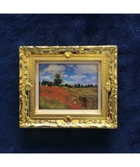1:12 scale dollhouse miniature wall decor framed world painting replica #20 - £4.49 GBP