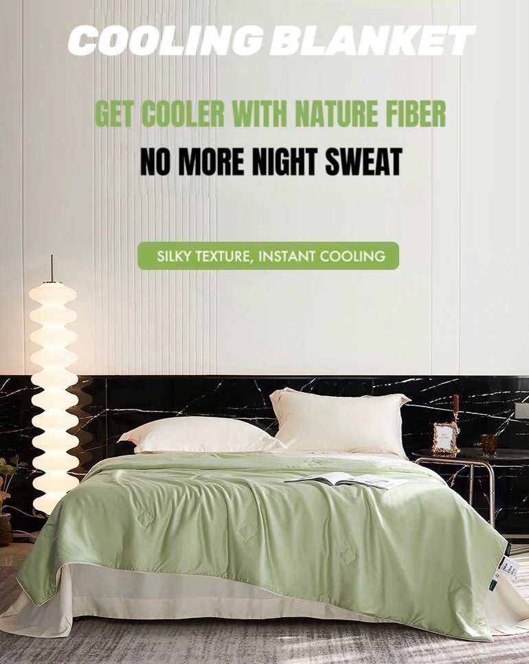 Silky Bamboo Fiber Cooling Blanket Duvet for Hot Sleepers - $132.03