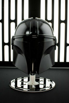 Star Wars Mandalorian black helmet detailed wearable replica - £126.25 GBP