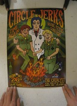 Circle Jerks Poster Cartoon Time Again Duane Peters Gunfight July 2005 - £70.78 GBP
