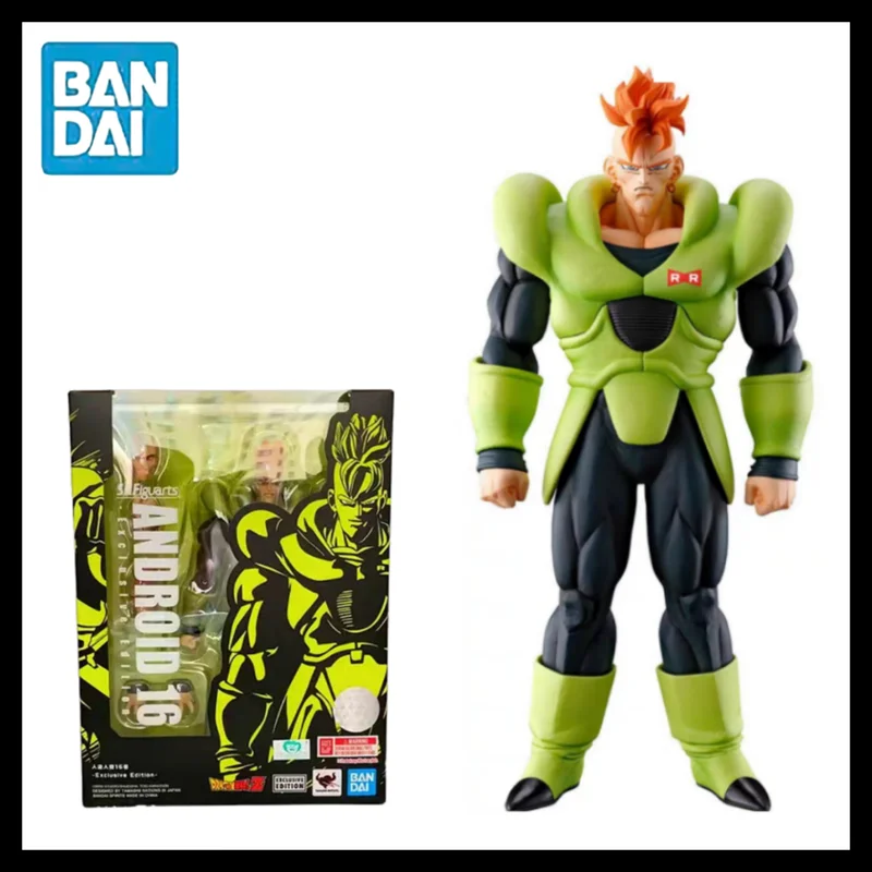 17 5cm bandai s h figuarts sdcc dragon ball z android 16 shf anime action figure thumb200