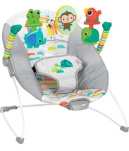 Bright Starts Playful Paradise Comfy Baby Bouncer Seat with Soothing Vib... - £29.87 GBP