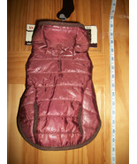 Pet Gift Dog Clothes XS Hooded Jacket Outfit Coat Maroon Canine Animal P... - $9.02