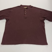 Vintage Naturalife RN#105741 Men's Burgundy 1/4 Button Pullover Sweatshirt Sz XL image 12