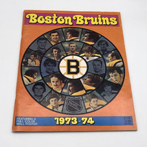 Boston Bruins 1973-1974 Team Yearbook &amp; Poster Bobby Orr Esposito Bucyk - £29.57 GBP