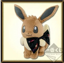 Ichiban Kuji Pokemon Eievui＆Crystal Drops A Plush Big Black Ribbon Ver. 27cm - £45.84 GBP