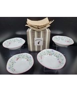 4 Johnson Brothers Summer Chintz Square Cereal Bowls Set Floral England ... - £39.01 GBP