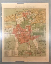 Antique Map of the Netherlands - Gravenhage en Scheveningen - The Hague - Color - £23.84 GBP
