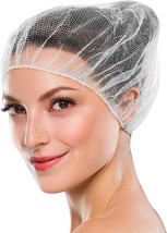 White Nylon Disposable Hair Nets 24&quot; - 100 Pack - £21.43 GBP