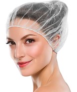 White Nylon Disposable Hair Nets 24&quot; - 100 Pack - £21.67 GBP