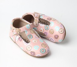 Pink Donut toddler shoes Hard-soles Dress Shoes Toddler Mary Janes Girl ... - £19.18 GBP