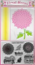 Floral Blooms Stencil &amp; Stamp Set. No Embossing Folder - €5,18 EUR