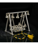 925 sterling silver lord Krishna swing laddu gopal Jhula art  su378 - $5,067.62 MXN