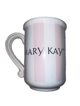 Mary Kay Advertising Cosmetics Consultant Coffee Mug Cup  Make-Up pink white  - £9.74 GBP