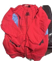 Marvel Spiderman Kids Full Zip Sweatshirt Character Hoodie Youth Small Home - $4.99