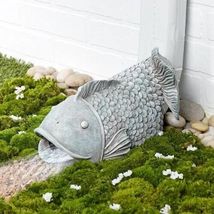 Koi Fish Downspout Cover Extension Statue Rain Gutter Unique Outdoor Scu... - $21.31